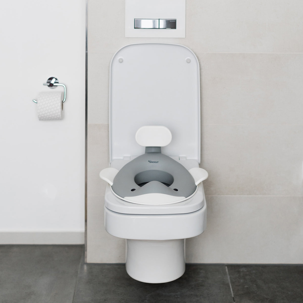 Toilettensitz für Kinder Wal Dunkelgrau von Kindsgut – Anwendungsbild 2