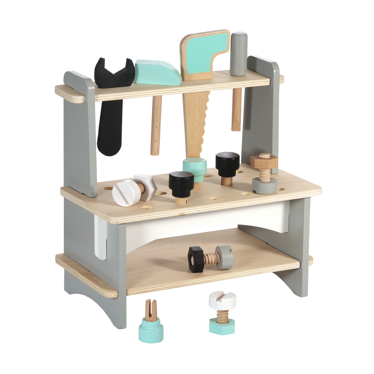 Kinderwerkbank aus Holz 25-teilig von Kindsgut – Produktfoto 1