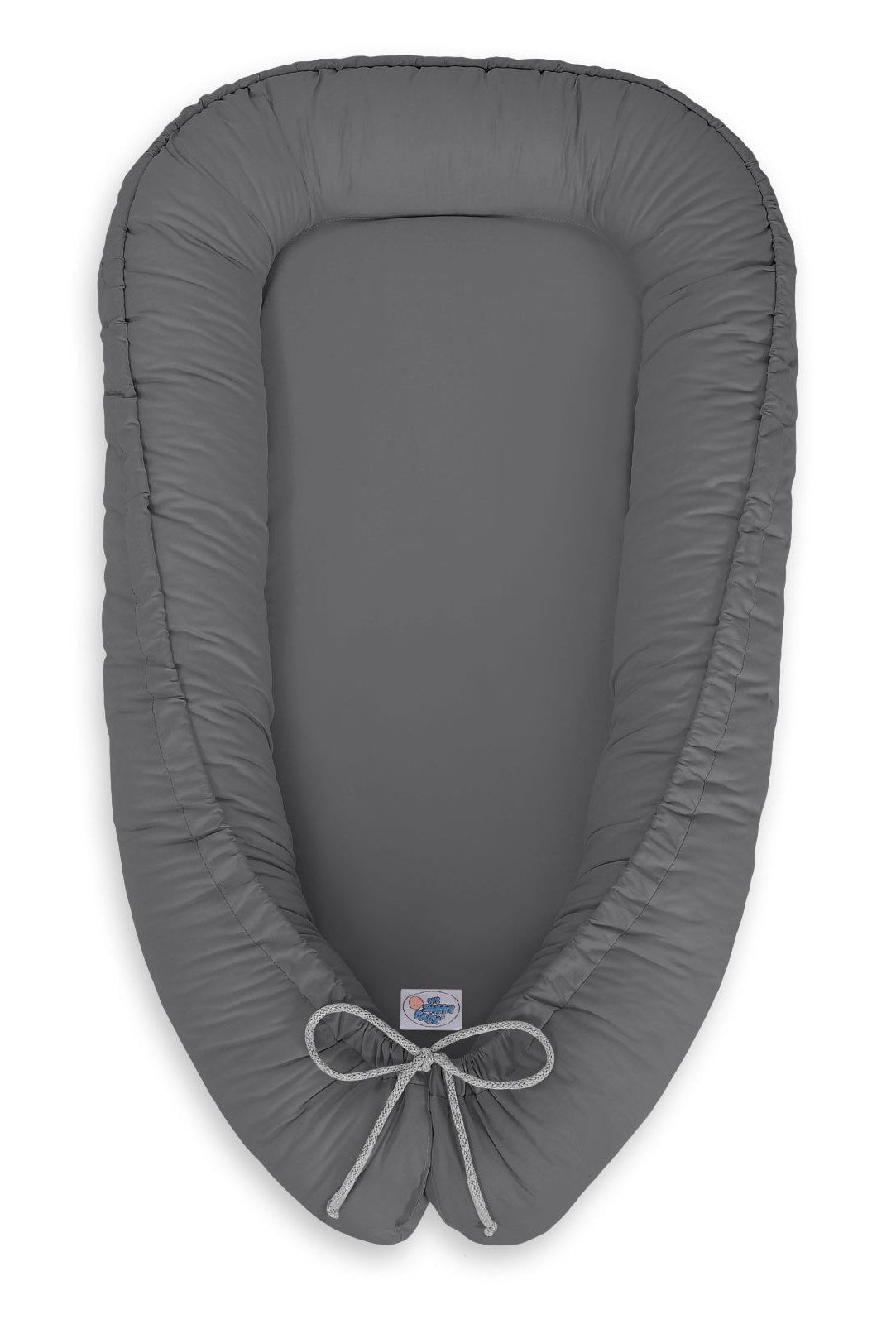 Babynest Kokon Baumwolle uni – Anthrazit