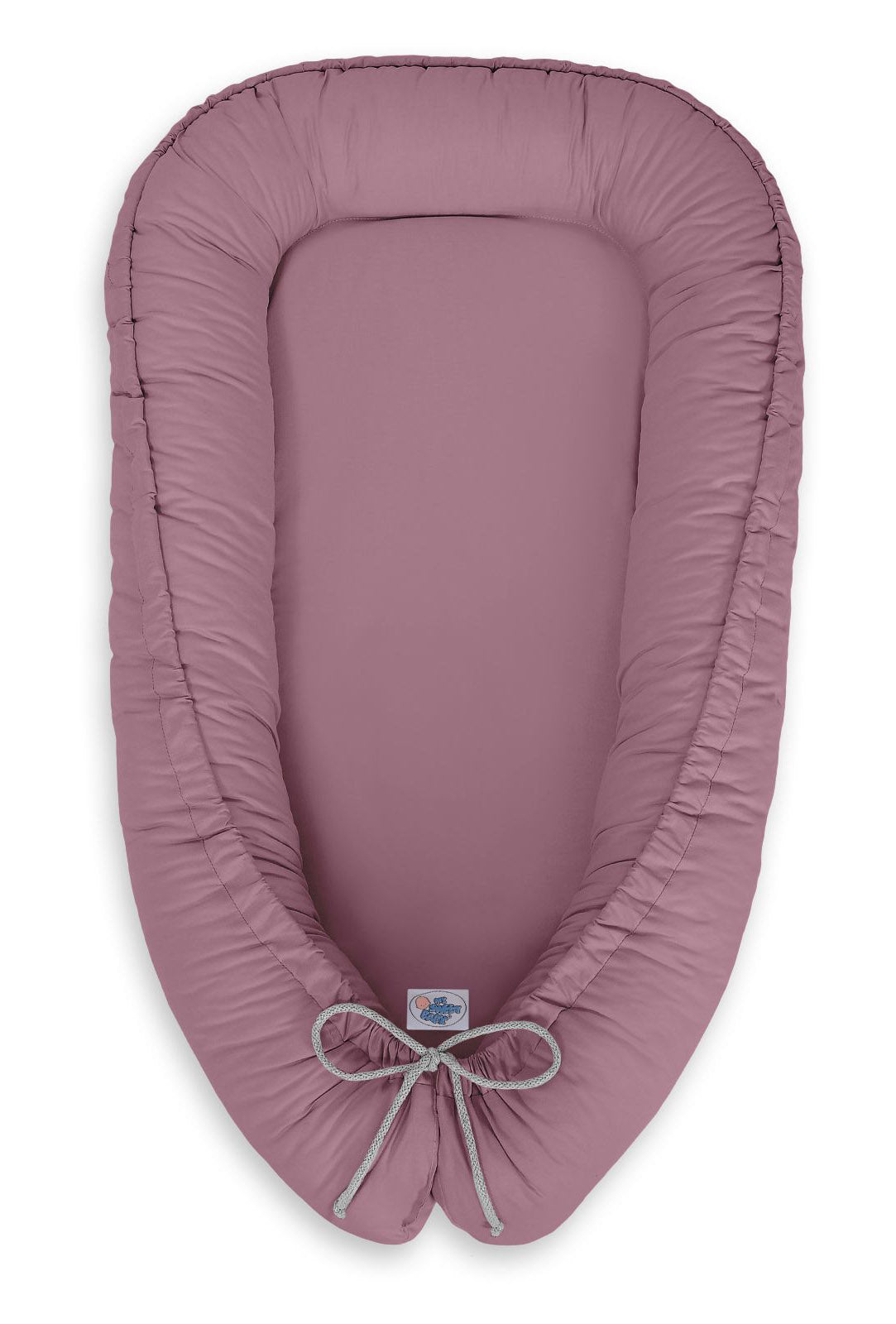 Babynest Kokon Baumwolle uni – Retro-Rosa