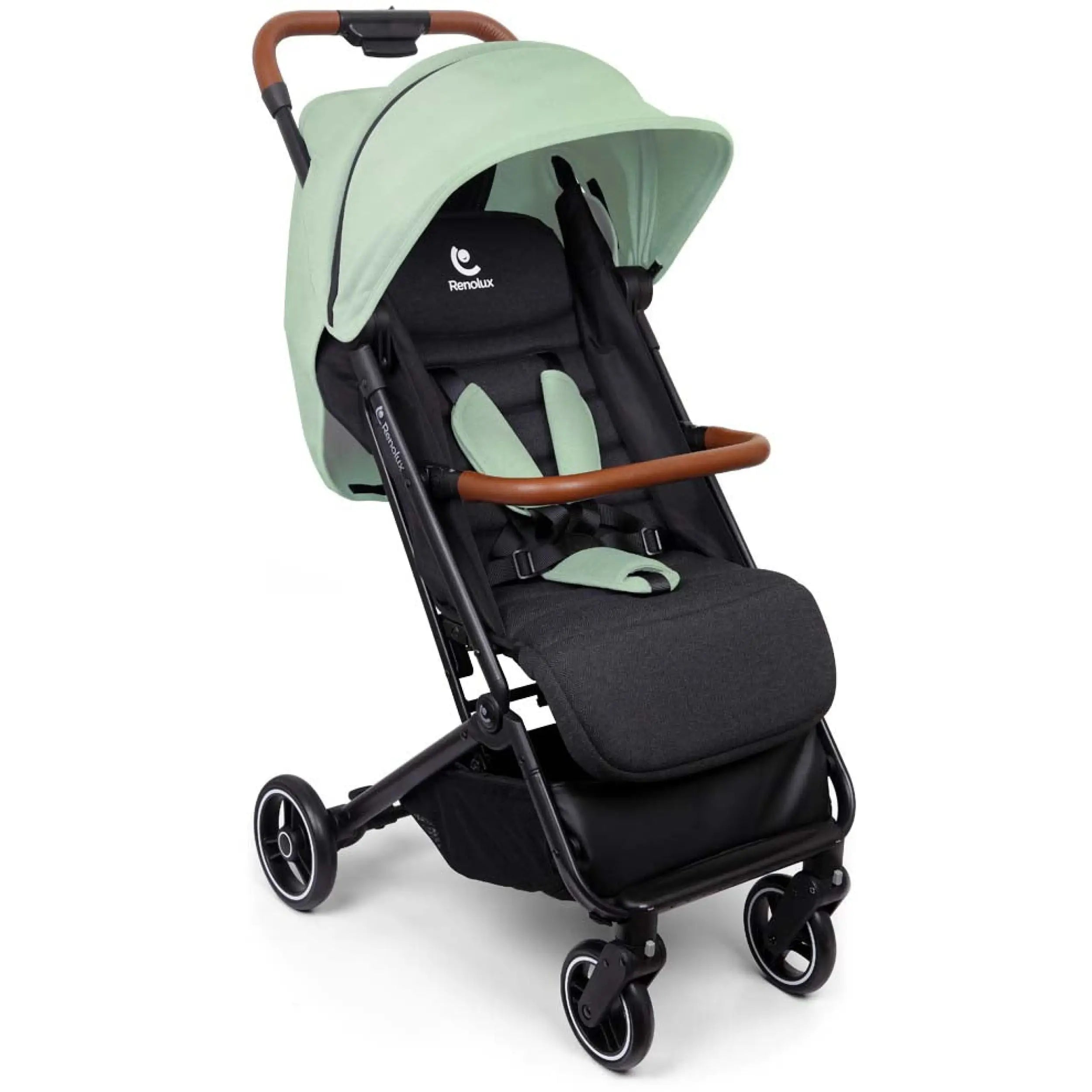 Kompakter Kinderwagen ab Geburt - RENOLUX PIXEL - Grün