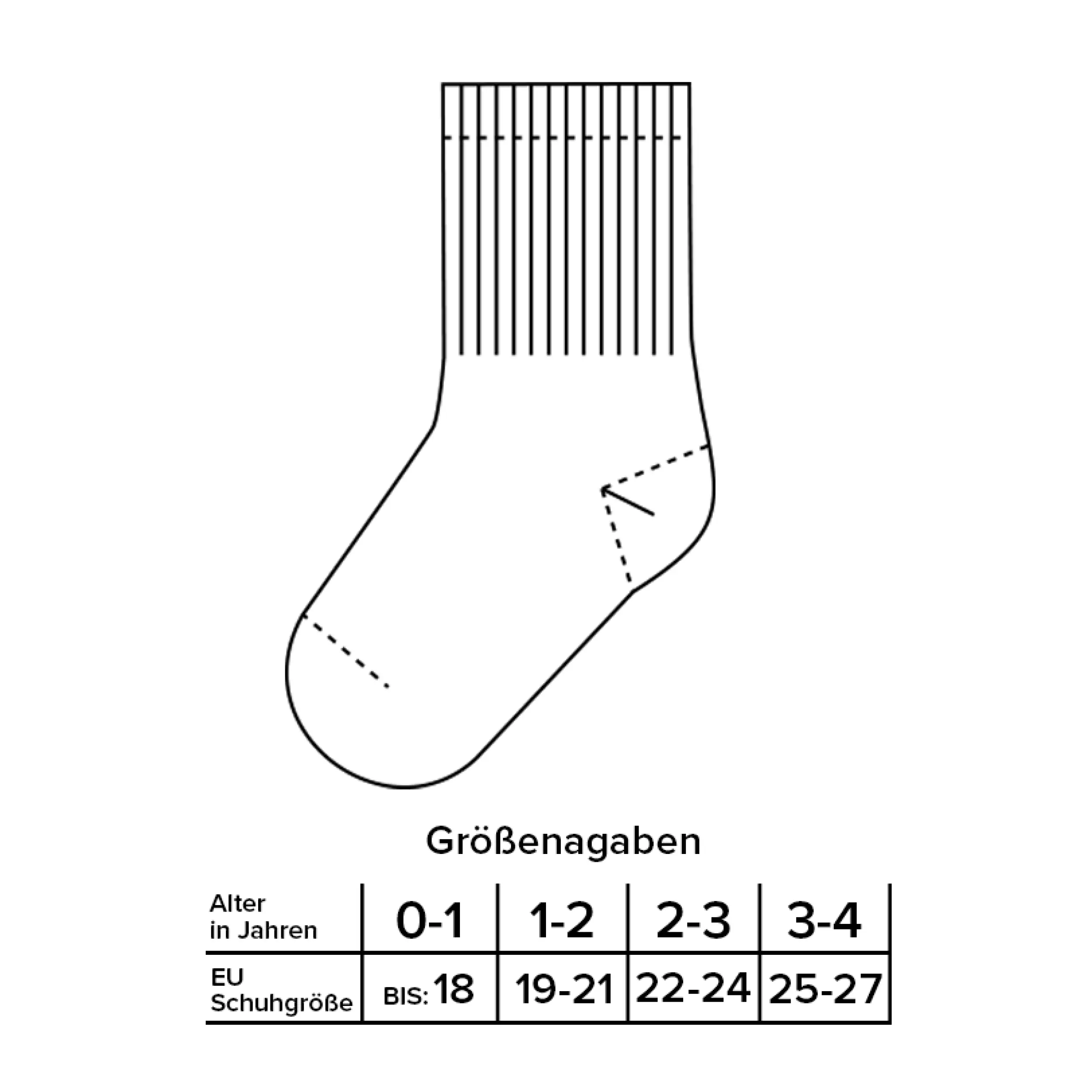 Lama Mini Kinder Tennissocken – 3er Pack (0-4 Jahre) - Kinderhelme & Sicherheit