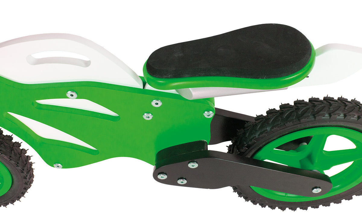 Laufrad Superbike grün Detail