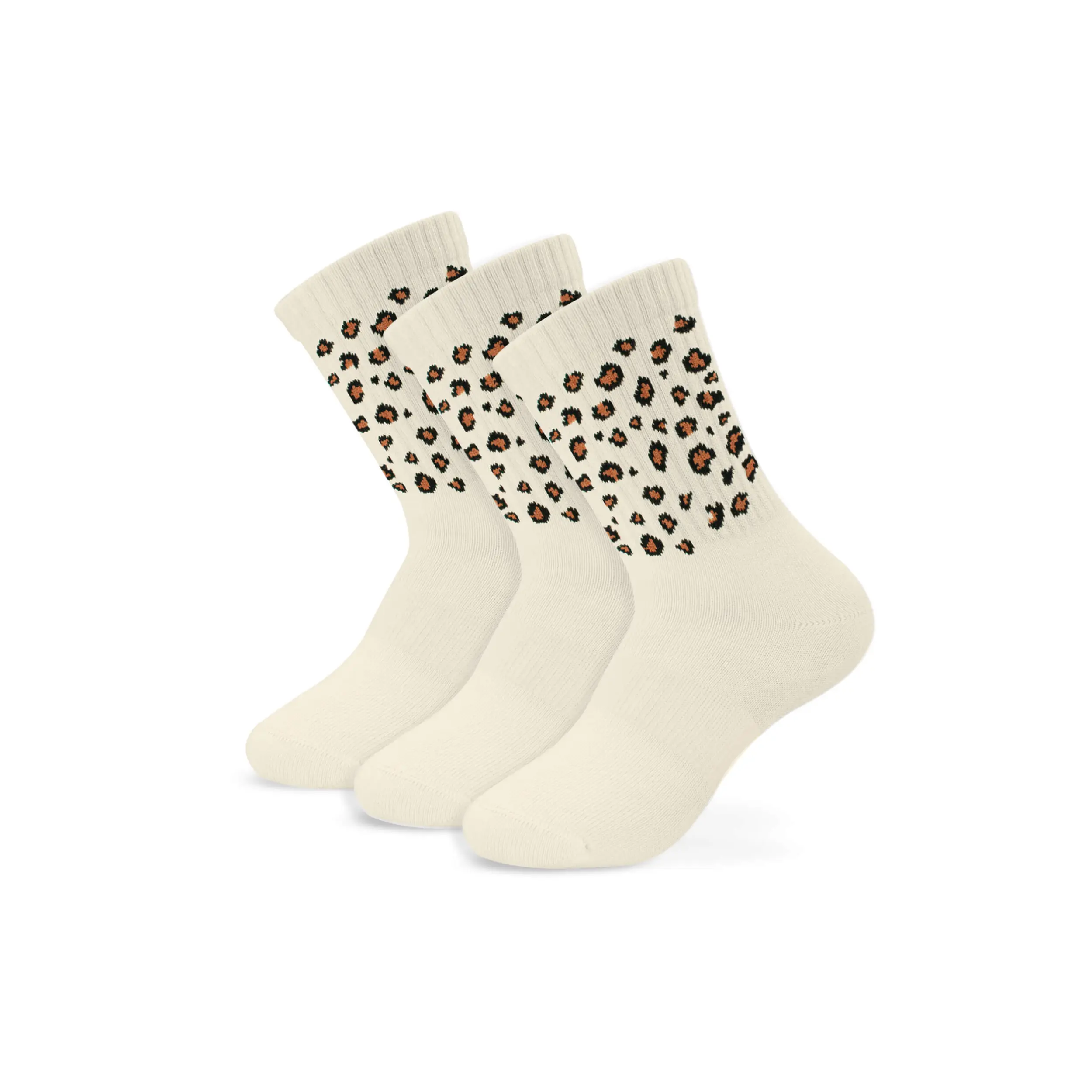 Leoparden Kinder Tennissocken – Leo Kids Pack (3 Paar) - 27-30