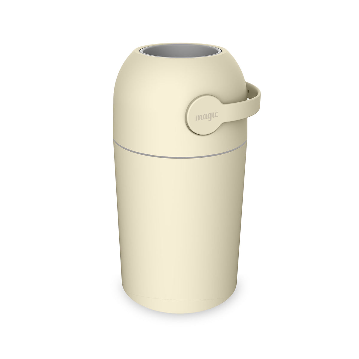 Magic Majestic Windeleimer mit Geruchsstopp-Deckel am Wickelplatz, Beige, Ansicht 2