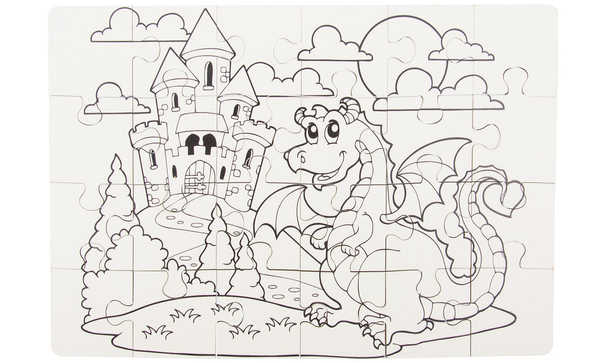 Mal-Puzzle 24 Teile Drache
