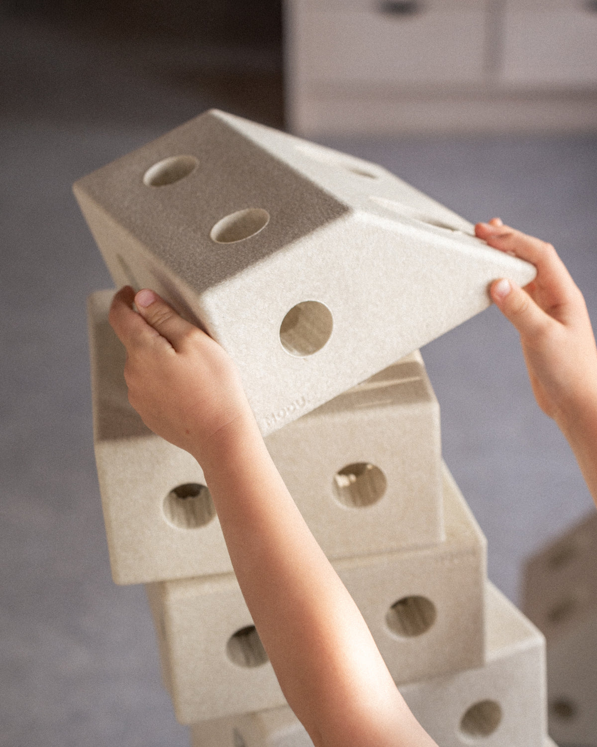 MODU Education Set Small: Schaumstoffblöcke, Verbinder und Drehrollen, Sand, Ansicht 6