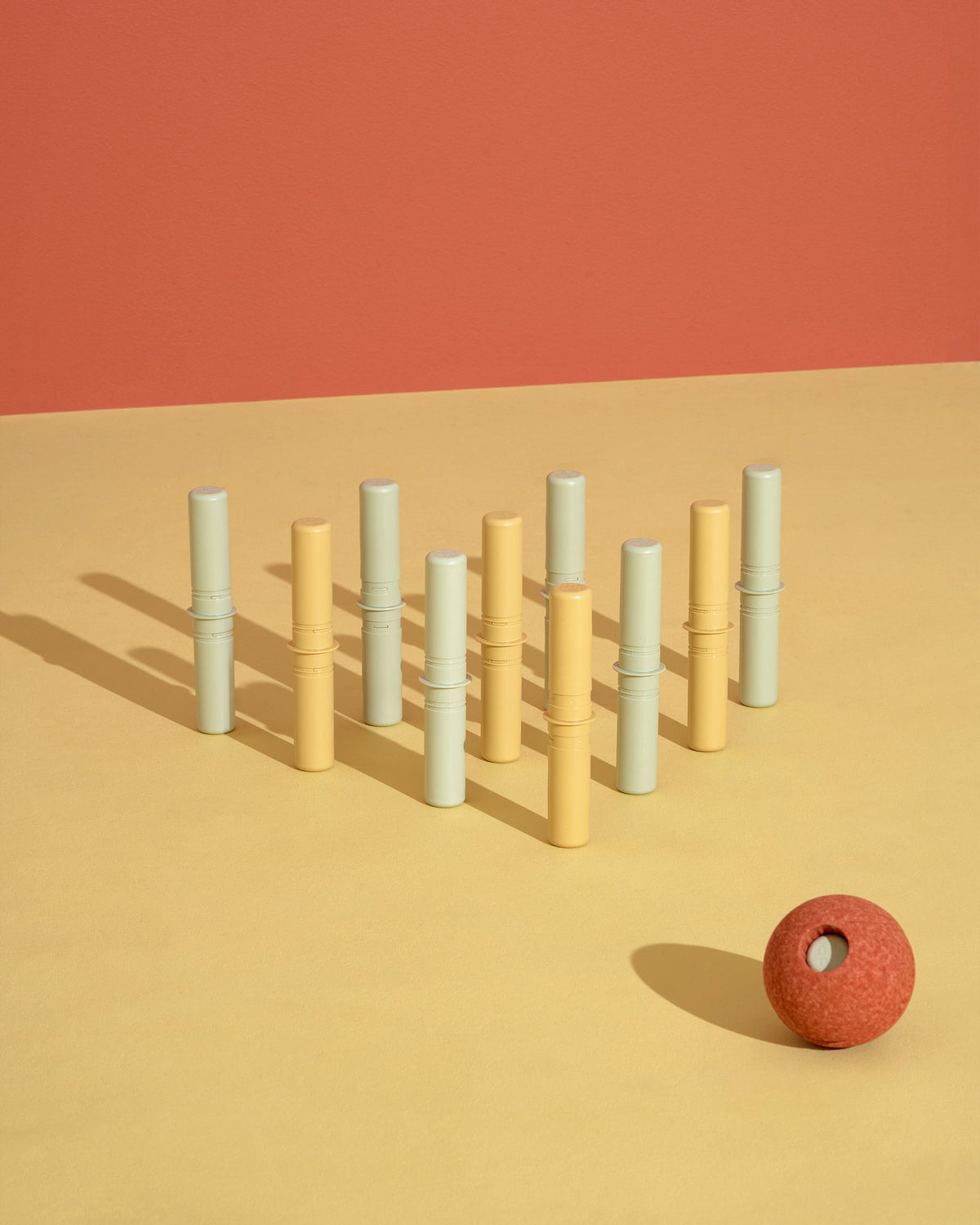 MODU Foam Balls: drei teilbare Schaumstoffbälle aus EPP-Schaum, Orange, Ansicht 4