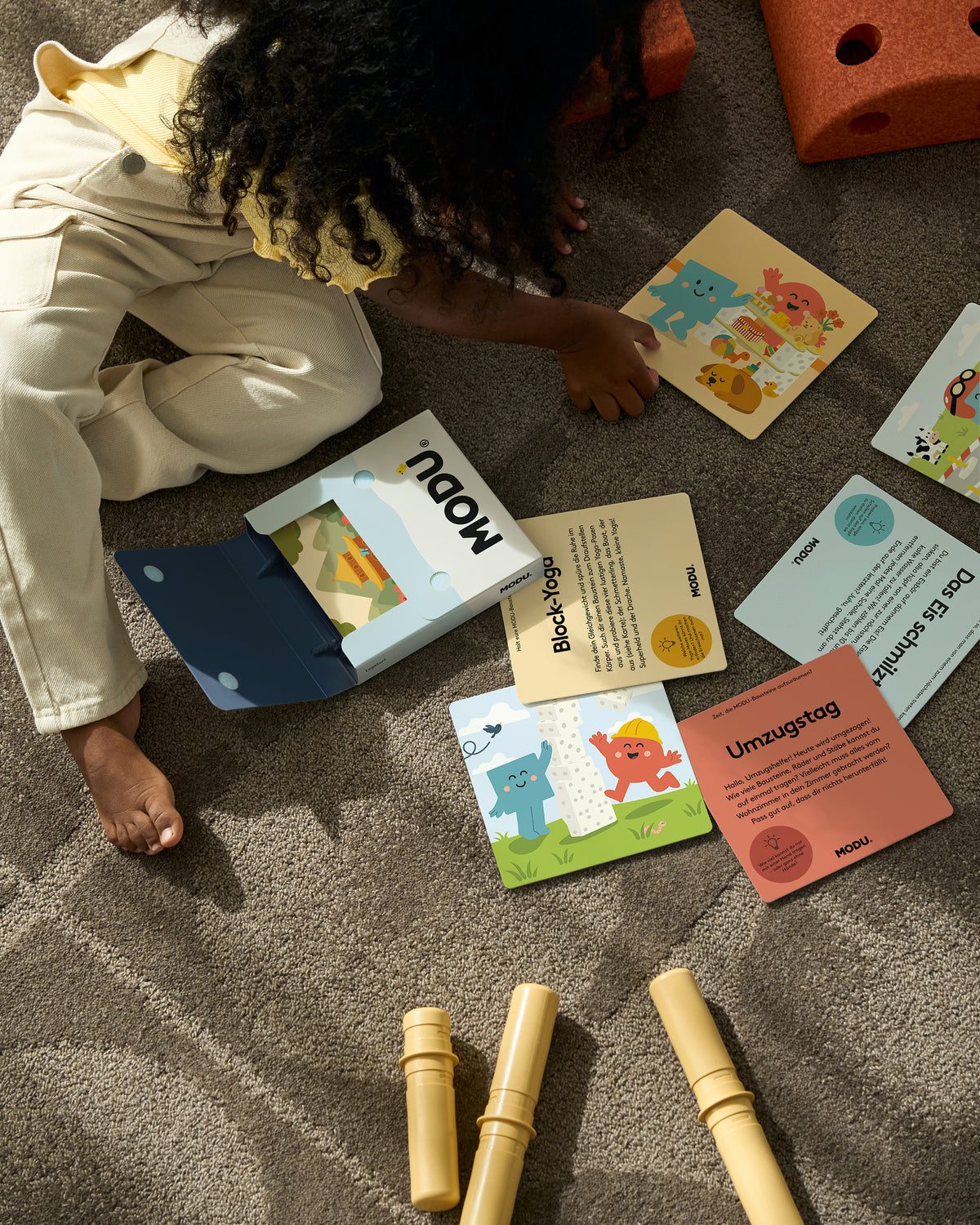 MODU Play Cards: Etui mit 20 deutschen Spielkarten für MODU-Bauten, Ansicht 3