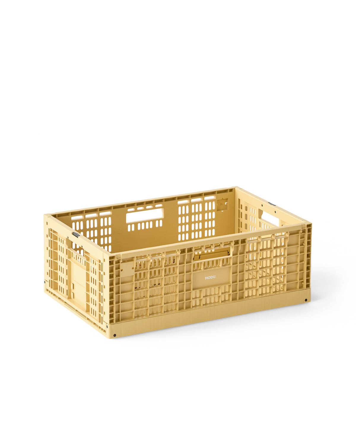 MODU Storage Crate: große stapelbare Aufbewahrungsbox für Spielzeug, Honey Yellow