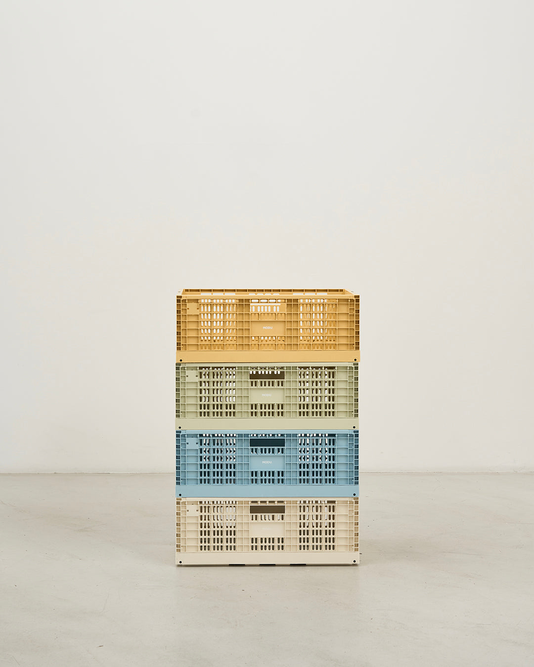 MODU Storage Crate: große stapelbare Aufbewahrungsbox für Spielzeug, Honey Yellow, Ansicht 2