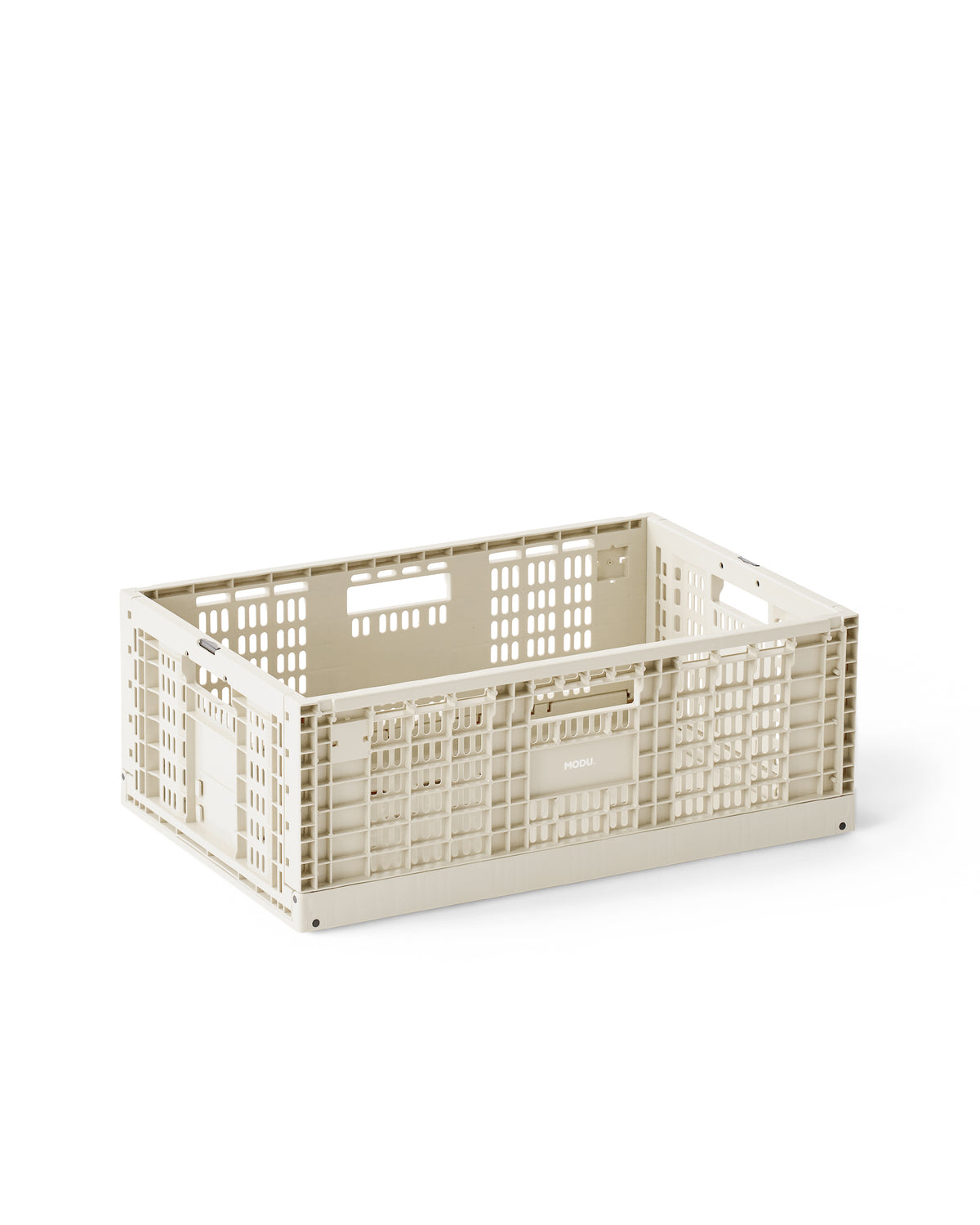 MODU Storage Crate: große stapelbare Aufbewahrungsbox für Spielzeug, Sand Grey