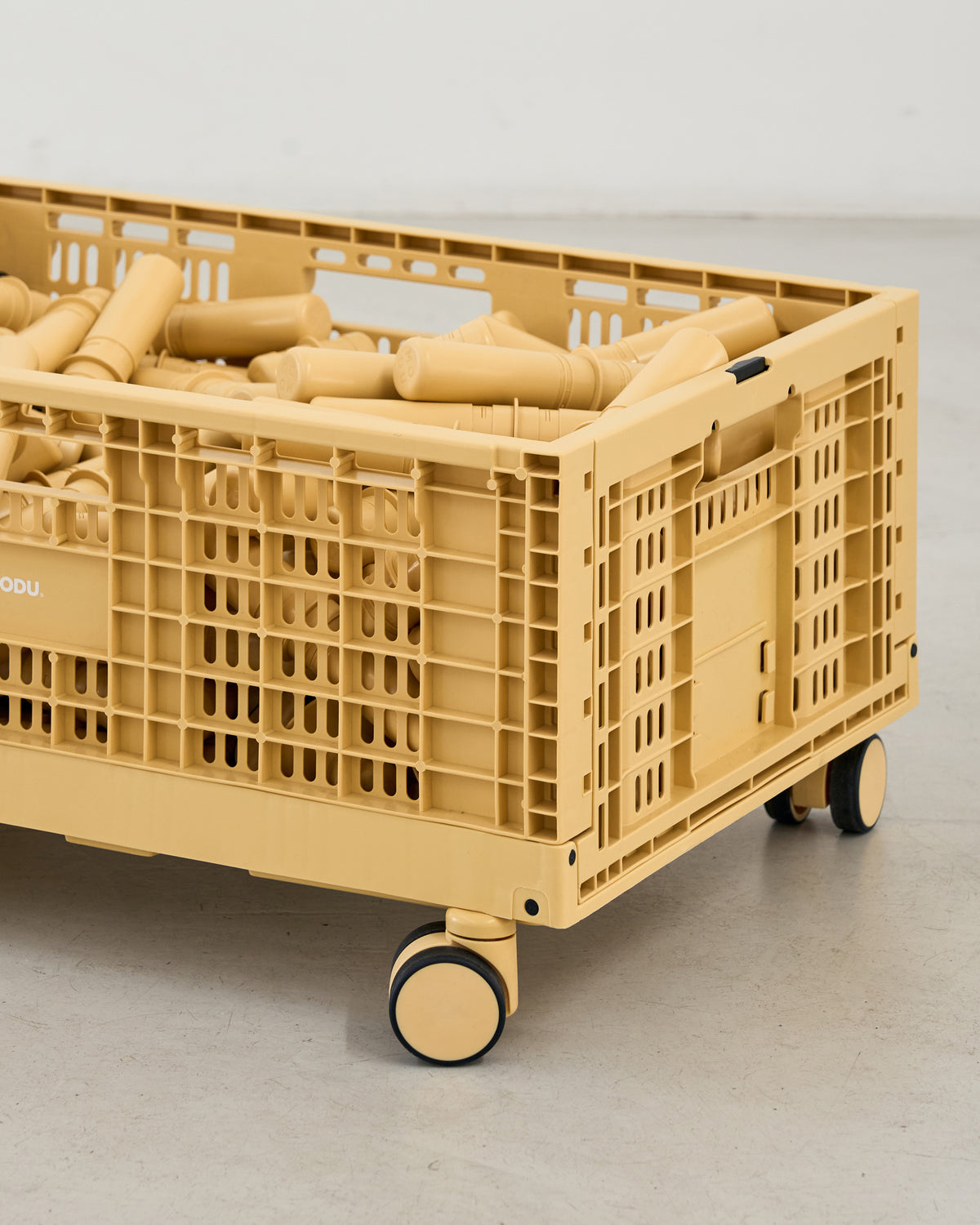 MODU Storage Crate Wheels: vier Rollen für die MODU-Aufbewahrungsbox, Honey Yellow, Ansicht 2