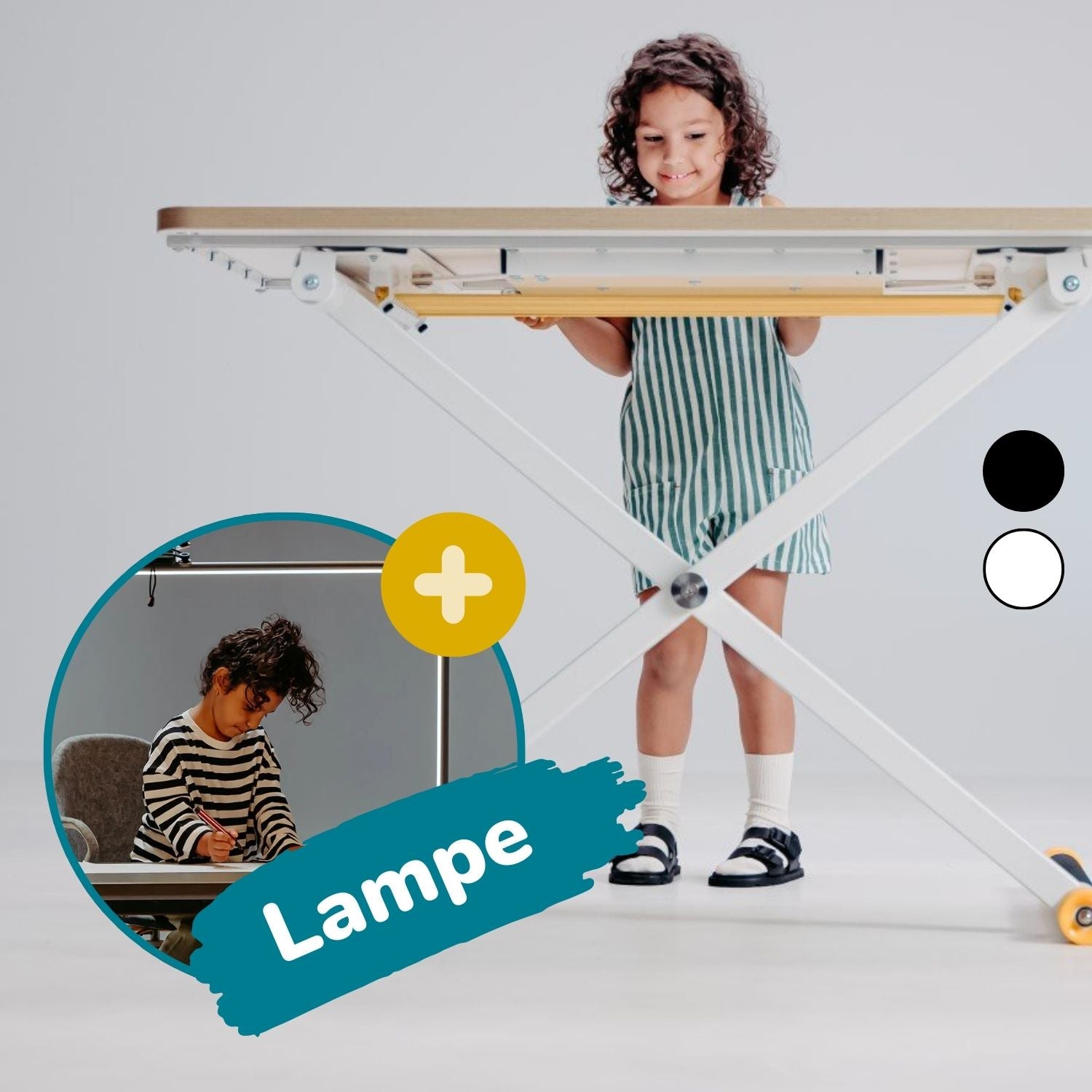 Poptop Lichtstudio - Kinderschreibtisch & Lampe