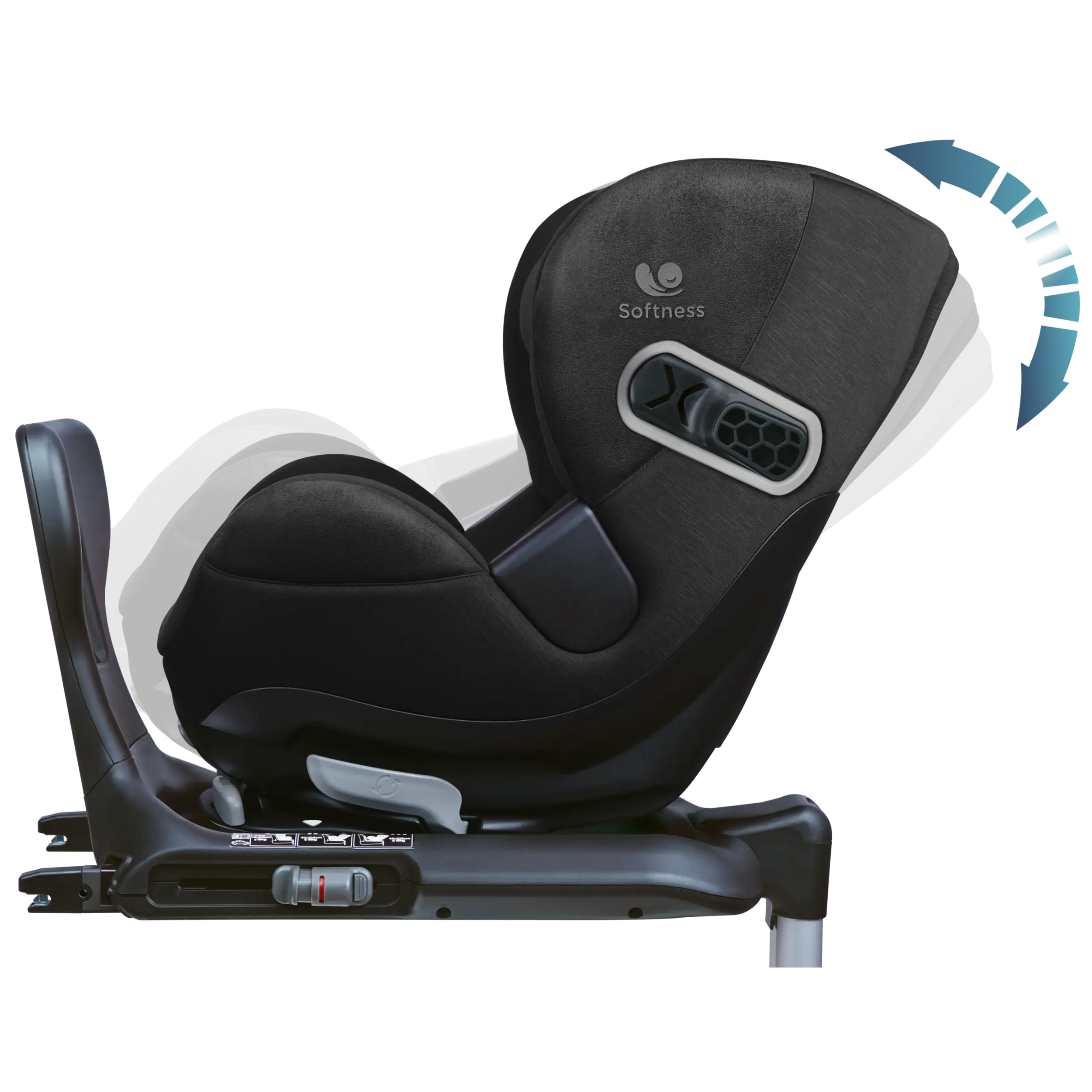 Renolux Gaïa Pro – i-Size Kindersitz black