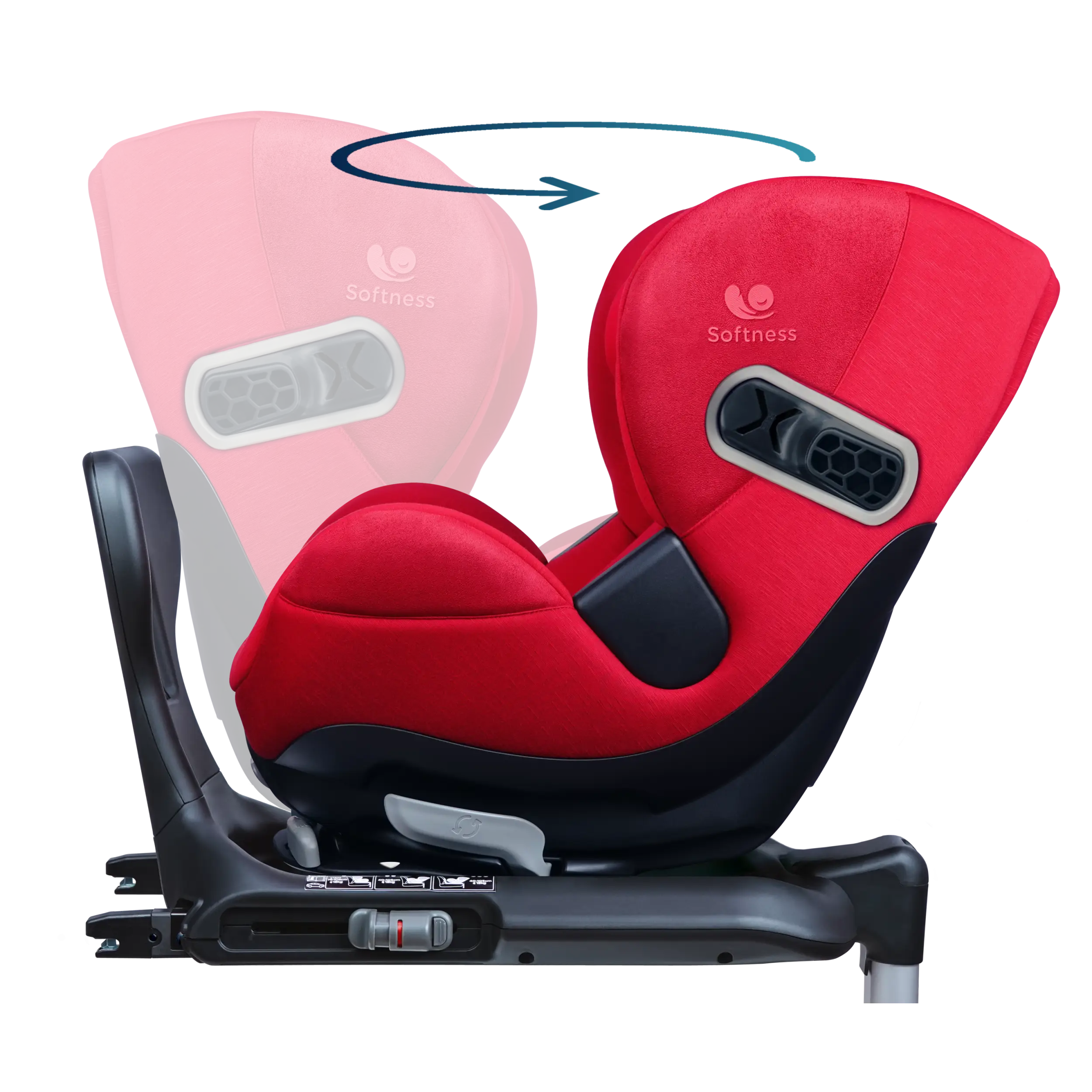 Renolux Gaïa Pro – i-Size Kindersitz - red