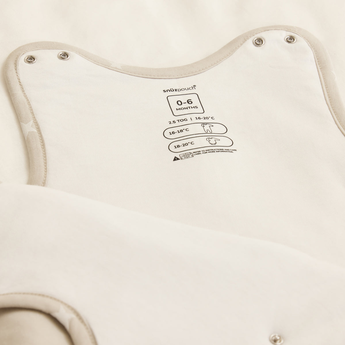 Snüz SnüzPouch Babyschlafsack 0,5 TOG mit Reißverschluss zum Wickeln, Ansicht 6