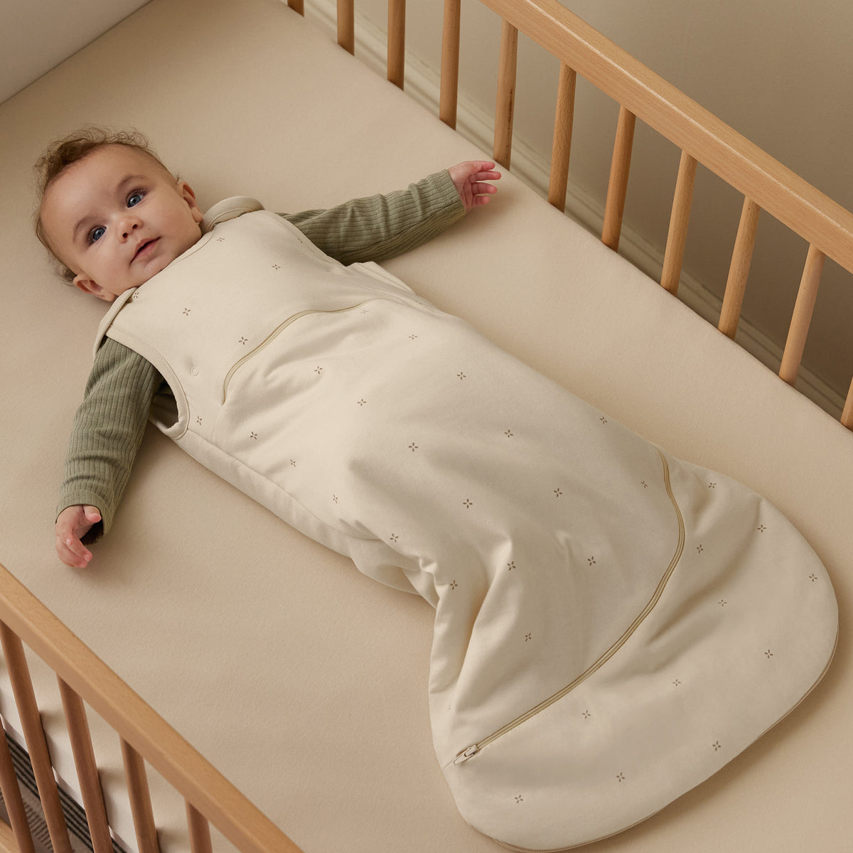 Snüz SnüzPouch Babyschlafsack 2,5 TOG mit Reißverschluss zum Wickeln, 6–18 Monate / Cashmere Cross, Ansicht 5