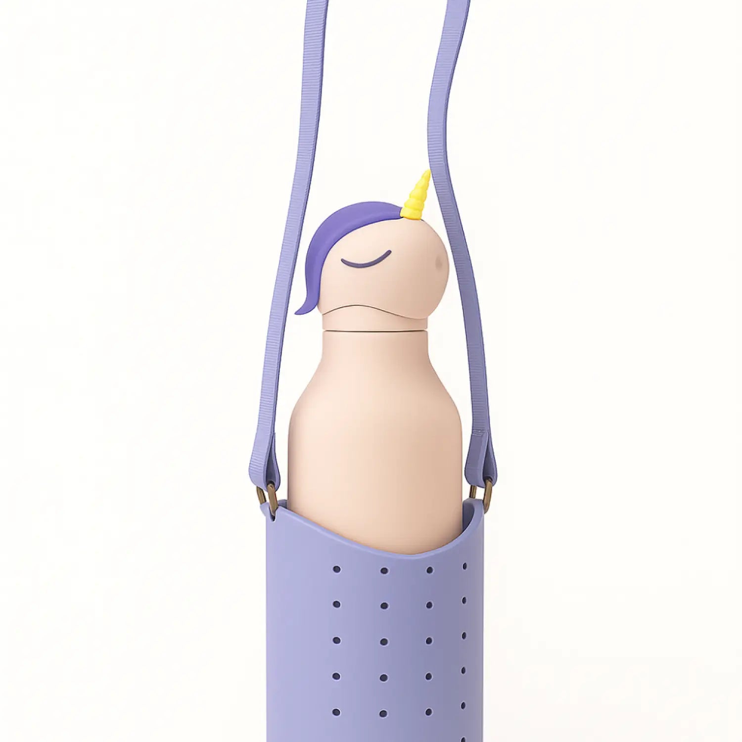 Unicorn Bestie Bottle & Bestie Sling Purple – Kinder Trinkflasche Set 460 ml - Kindertrinkflasche