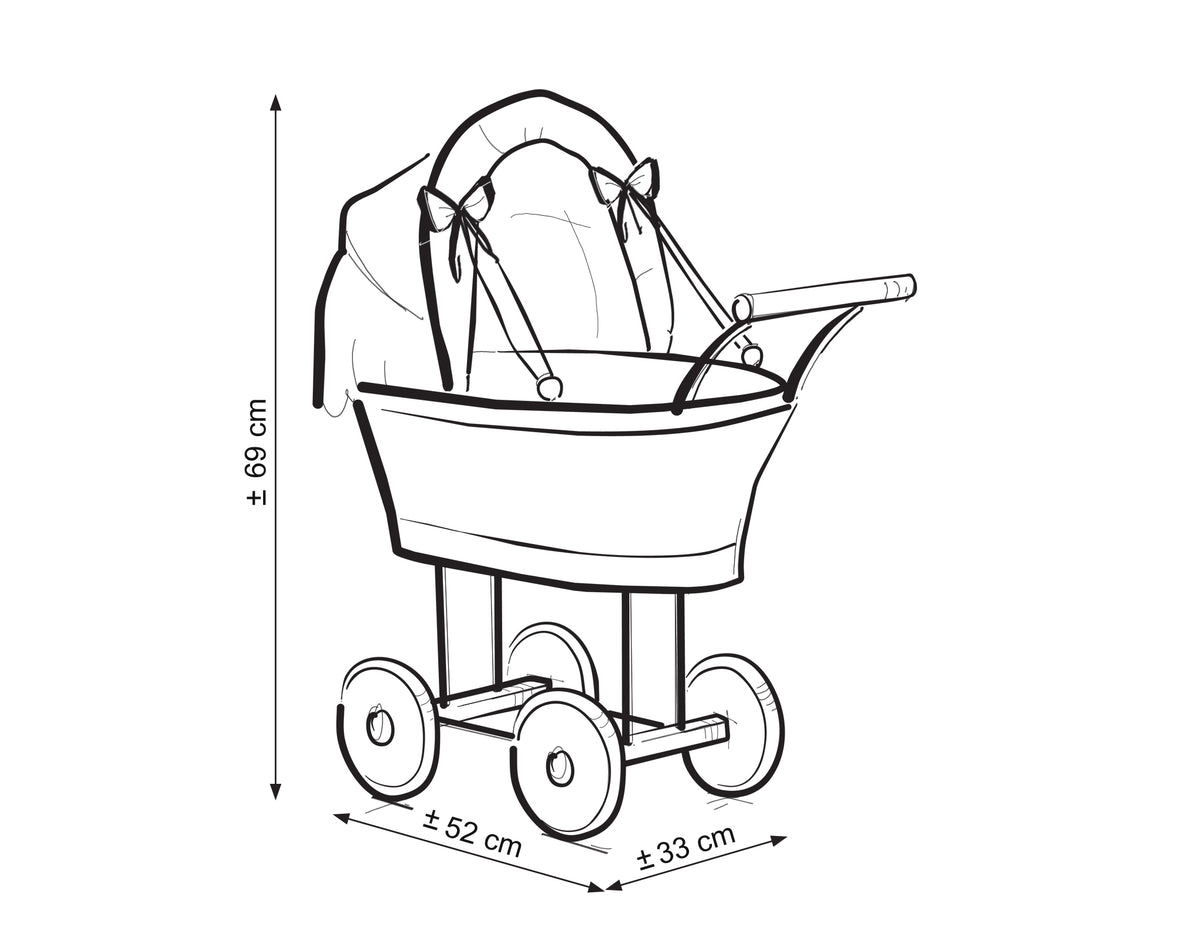 Puppenwagen Weide Natalia – Detailansicht